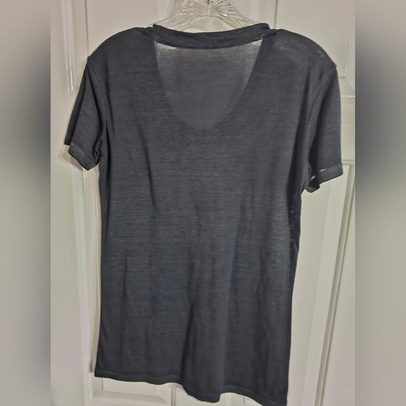 Hard Rock Cafe Munich Tee Women’s M Black Rhinestone Logo Graphic Shirt Grunge - Picture 3 of 6